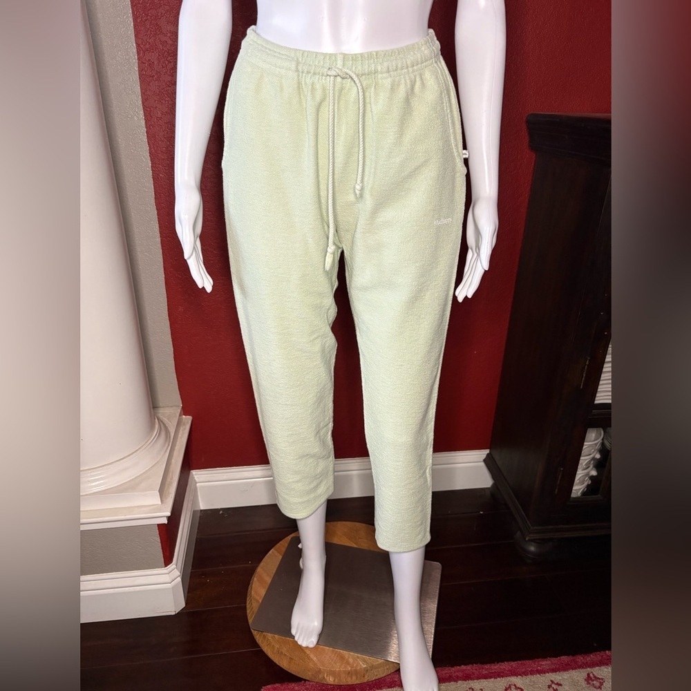 Madhappy Universal Light Green Raw Hem Terry Fleece Pants XS